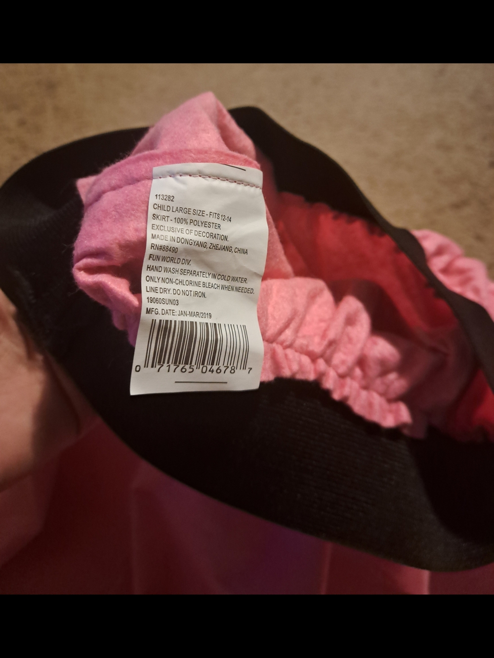 Pink Poodle A-Line Skirt with Black Waistband - Picture 6 of 6